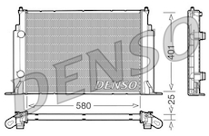 Chladič, chlazení motoru DENSO DRM09122