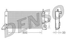 Chladič, chlazení motoru DENSO DRM10023