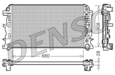 Chladič, chlazení motoru DENSO DRM17044