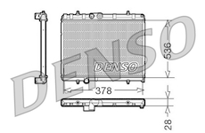 Chladič, chlazení motoru DENSO DRM21056