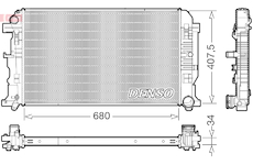 Chladič, chlazení motoru DENSO DRM32053