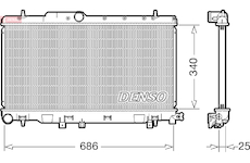 Chladič, chlazení motoru DENSO DRM36019