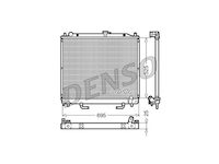 Chladič, chlazení motoru DENSO DRM45015