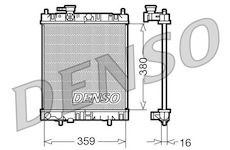 Chladič, chlazení motoru DENSO DRM46001