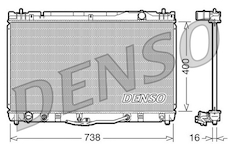 Chladič, chlazení motoru DENSO DRM50043