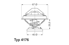 Termostat, chladivo WAHLER 4176.85D