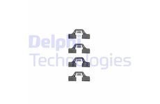 Sada prislusenstvi, oblozeni kotoucove brzdy DELPHI LX0307