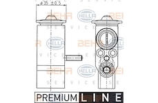 Expanzní ventil, klimatizace BEHR HELLA SERVICE 8UW 351 239-021