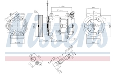 Kompresor, klimatizace NISSENS 89064