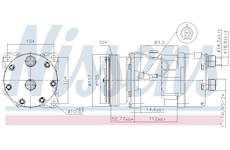 Kompresor, klimatizace NISSENS 89123