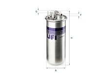 palivovy filtr UFI 24.001.00