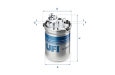 palivovy filtr UFI 24.004.00