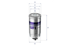 palivovy filtr UFI 24.399.00