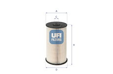palivovy filtr UFI 26.007.00