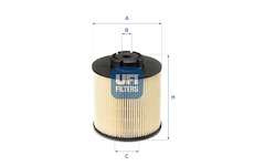 palivovy filtr UFI 26.017.00