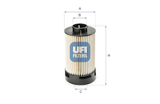 palivovy filtr UFI 26.072.00