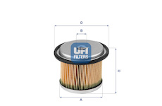 palivovy filtr UFI 26.676.00