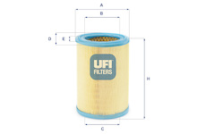 Vzduchový filtr UFI 27.252.00