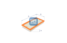 Vzduchový filtr UFI 30.376.00