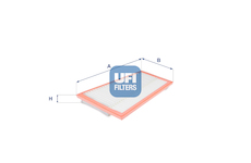 Vzduchový filtr UFI 30.463.00