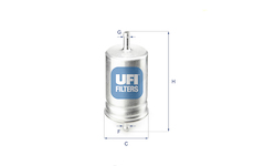 palivovy filtr UFI 31.510.00