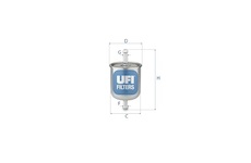 palivovy filtr UFI 31.529.00