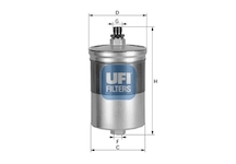 palivovy filtr UFI 31.563.00