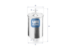 palivovy filtr UFI 31.718.00