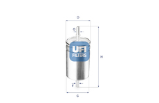 palivovy filtr UFI 31.722.00