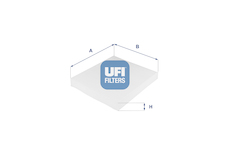 Filtr, vzduch v interiéru UFI 53.031.00