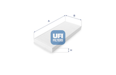 Filtr, vzduch v interiéru UFI 53.069.00