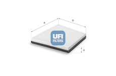Filtr, vzduch v interiéru UFI 53.095.00