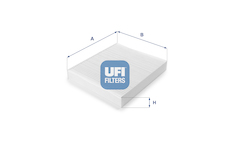 Filtr, vzduch v interiéru UFI 53.102.00