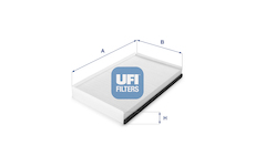Filtr, vzduch v interiéru UFI 53.110.00