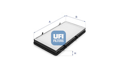Filtr, vzduch v interiéru UFI 53.131.00