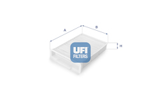 Filtr, vzduch v interiéru UFI 53.132.00