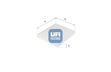 Filtr, vzduch v interiéru UFI 53.243.00