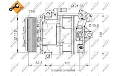 Kompresor, klimatizace NRF 32692