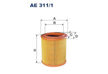 Vzduchový filtr FILTRON AE 311/1