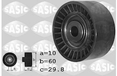 Vratna/vodici kladka, klinovy zebrovy remen SASIC 1624063