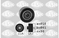 Vratna/vodici kladka, ozubeny remen SASIC 1700028