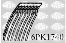 ozubený klínový řemen SASIC 6PK1740