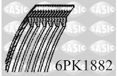 ozubený klínový řemen SASIC 6PK1882