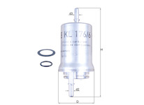 palivovy filtr MAHLE ORIGINAL KL 176/6D