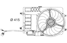 Větrák, chlazení motoru MAHLE ORIGINAL CFF 29 000S