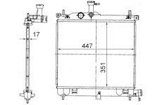 Chladič, chlazení motoru MAHLE ORIGINAL CR 1854 000S