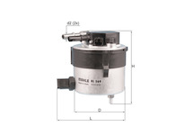 palivovy filtr MAHLE ORIGINAL KL 569