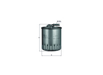 palivovy filtr MAHLE ORIGINAL KL 155/1