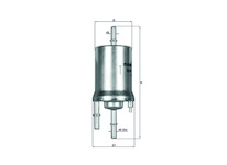 palivovy filtr MAHLE ORIGINAL KL 156/1