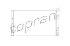 Chladič, chlazení motoru TOPRAN 105 750
